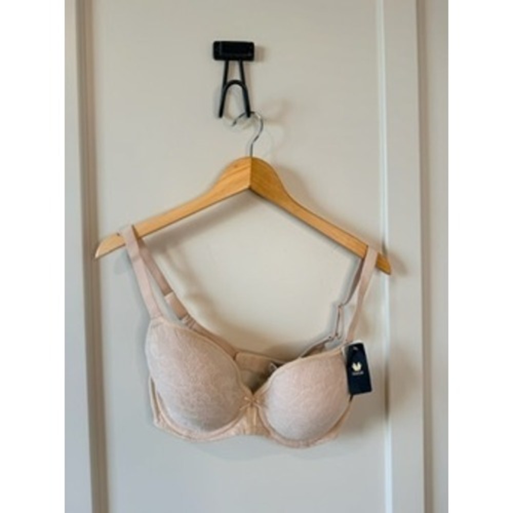 Wacoal Awareness Underwire Bra 34DD Nude Lace Full Coverage NEW